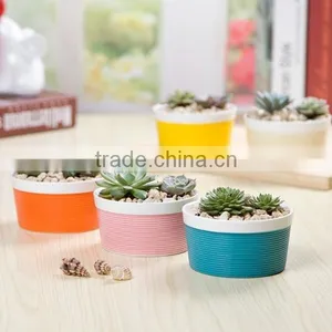 2016 New Special Design Indoor Small Colorful Ceramic Planter thumbnail-2