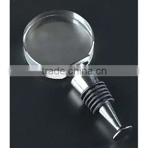 Round Blank Crystal Wine Stopper Bottle Stopper thumbnail-1