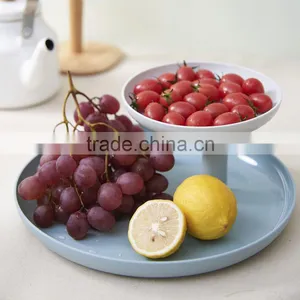 Plastic DIY Round Two Layer Fruit Tray thumbnail-6