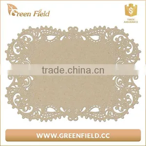 Green Field Leather Like Double Washable Kraft Paper Placemat thumbnail-3