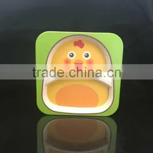 Melamine and Bamboo Fiber Plates Kids thumbnail-2
