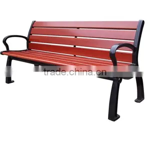 Wooden Cast Iron Park Bench thumbnail-2