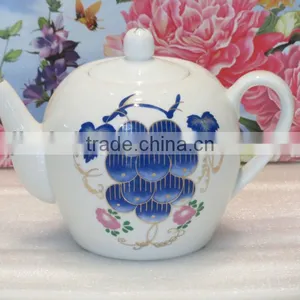 Porcelain Pot, Japanese Porcelain Tea Pot, Antique Porcelain Coffee Pot thumbnail-1