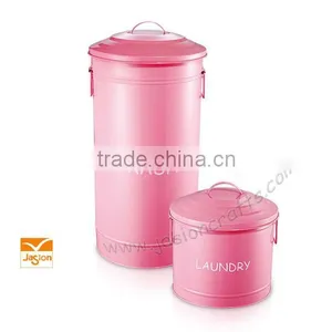 Pink Wholesales Trash Bin Laundry Box Set of 2 thumbnail-1