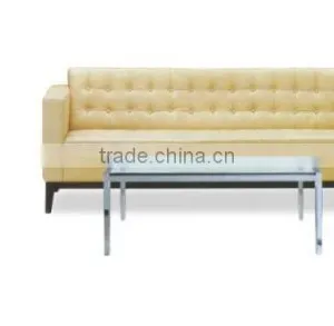 Furniture Living Room Brown Leather Sectional Sofa thumbnail-3