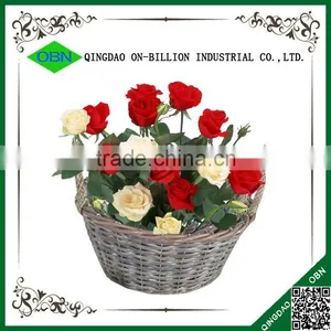 Trade Assurance Woven Wicker Basket Flower Pot thumbnail-1