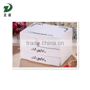 Earring Jewelry Box Storage Organizer (White) thumbnail-2