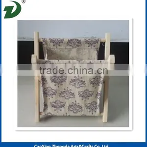 Foldable Tabletop Magazine Racks With Wood Frame thumbnail-2