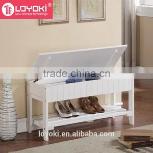 Entryways Solid Wooden Shoe Bench Shoe Rack With Storage thumbnail-2