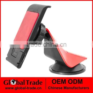 Cell Phone Car Mount - Onyx EasyGrip Smartphone Cradle - Universal Windshield, Dashboard and Desk Holder (Red & Black) A0283 thumbnail-1