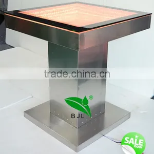 Wedding Party Use Square Almunium Bar Counter With Lights thumbnail-1