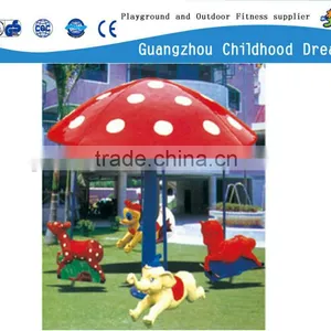 (HD-18803)Red Mushroom Nice Fiberglass Merry go Round Horse for Sale thumbnail-1