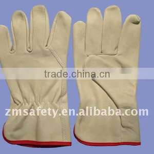 Cow Grain Leather Driver Gloves ZM44-H thumbnail-1
