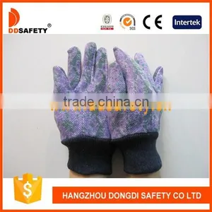 DDSAFETY 2017 Garden Glove Band Cuff PVC Dots On Palm Safety Working Glove thumbnail-1