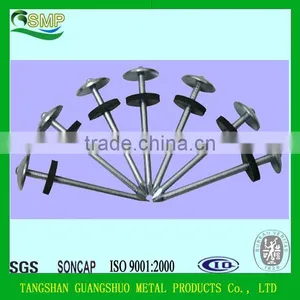 Q195 Galvanised Umbrella Roofing Nails With Rubber Washer From Factory thumbnail-1