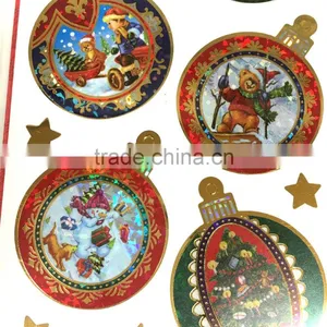 Foil Sticker, Laser Foil Sticker, Christmas Foil Sticker thumbnail-4