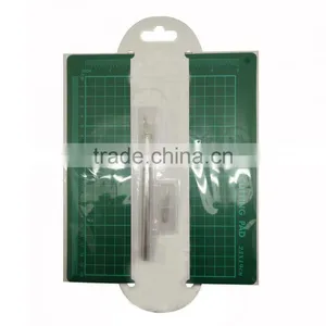 CRAFT CUTTING MAT & KNIFE SET, ART SET CUTTING WITH PRECISION KNIFE SET, ALUMINIUM KNIFE WITH CUTTING MAT thumbnail-1