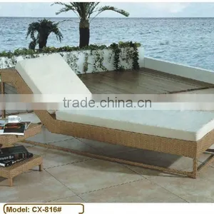 Outdoor Wicker Lounge Bed thumbnail-1