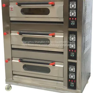 SQ3-6 Three Deck Six Trays Commercial Gas Oven thumbnail-1