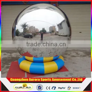 New Finished Inflatable Mirror Ball Decorative Silver Ball for Factory Price thumbnail-1