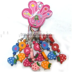 Wooden Chain Mobile Phone Chain Key Chain thumbnail-1