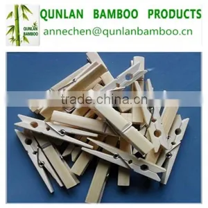 Hot Selling Natural Bamboo Clothe Pin/bamboo Cloth Pegs thumbnail-1