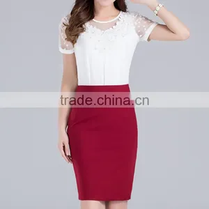 2016 High Quality Charming Elegant Women Office Skirts Lady Midi Pencil Skirt thumbnail-2