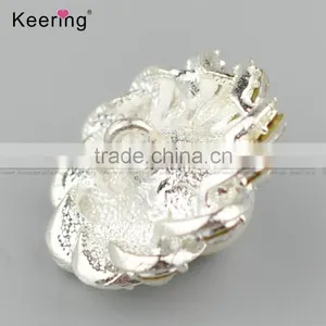 Fashionable Rhinestone Pearl Alloy Button for Decoration WBK-1479 thumbnail-4