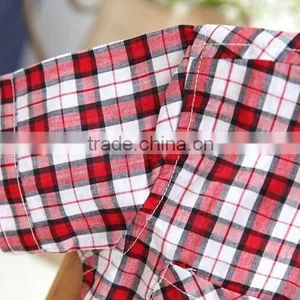 2015 Summer Boy's Short Sleeve Shirts Children Checked Shirts Latest Styles of Boys Shirt Blouse thumbnail-4