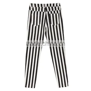 2015 New Design Zebra Stripes Printed Ladies Trousers thumbnail-2