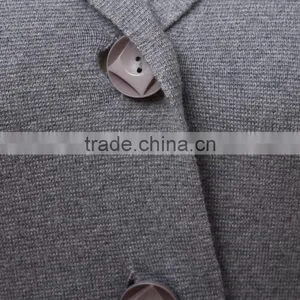 Lapel Collar Belted Long Cardigan Women With Side Pockets, Self-tie Belt, Full Button Closure thumbnail-4