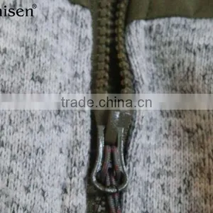 Wholesale Polyester Pongee Panel Sweater Fleece Men Vest thumbnail-3