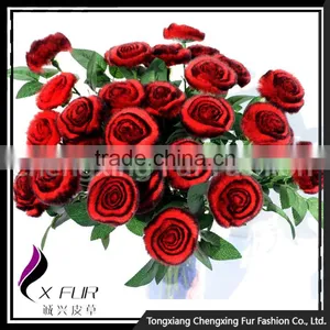 CX-A-69A Lastest Design Hot Popular Rex Rabbit Fur Walmart Wedding Flower thumbnail-2