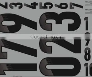 Custom Heat Transfer Sticker Plastisol Heat Transfer Iron on Jersey Number Sheet thumbnail-3