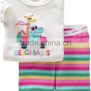 Cute Baby Girls Sleepwear Kids Cotton Pajamas Suits Baby Fashion Nightgown thumbnail-1