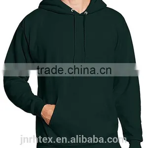 Cotton Polyester Plain Hoodies With Pocket thumbnail-1