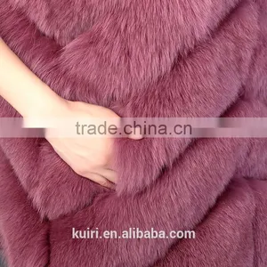 High Quality Winter Fashion Women Real Fox Fur Vest Lady Genuine Leather Fur Coat Warm Vest Fox and Rabbit Fur Overcoat Gilet thumbnail-5