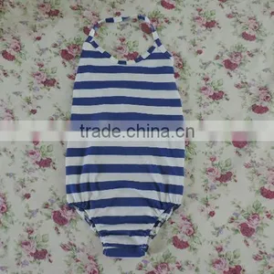 Persnickety Boutique Classical Stripe Toddlers Swimwear Swing Top One-piece Cotton Clothing Wholesale 2016 thumbnail-1