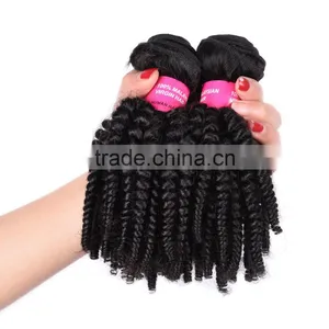 TOP Quality Best Price Fast Delivery Malaysian Afro Kinky Curl Hair Weave thumbnail-1