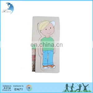 Educational Montessori Toys 3D Wooden Cube Jigsaw Games Puzzle for Kids thumbnail-2