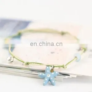 Simple Cartoon Bracelet Female Ceramic Small Adorn Article Bell Bracelets Lovely Couples Jewelry Birthday Gift thumbnail-3