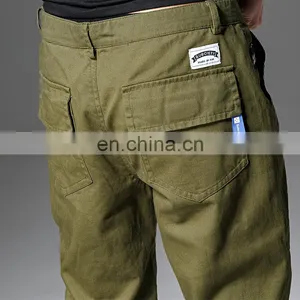 Summer Good Quality Hot Selling Casual Custom Cotton Wholesale Mens Chino Pants Trousers Direct Factory thumbnail-3