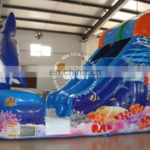 Inflatable Water Slide Bouncy Castle With Inflatable Water Slide for Sale thumbnail-1