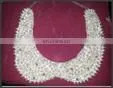 SF-N577 Embroidered Fabric Bib Style Pearl Necklace thumbnail-1