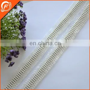 Nice White Beads Garment Tape for Dress Decoration thumbnail-1