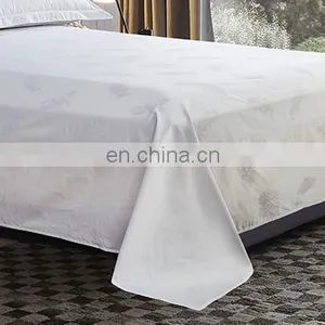 Feather Jacquard 100 Cotton Bed Sheets for Hotels thumbnail-5