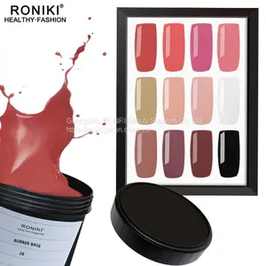 RONIKI RUBBER BASE GEL POLISH,Rubber Base Gel Polish,No Wipe Rubber Base Gel,Nail Art Gel thumbnail-5
