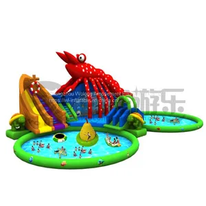 Factory Custom Inflatable Water Pool Slides Prices thumbnail-1