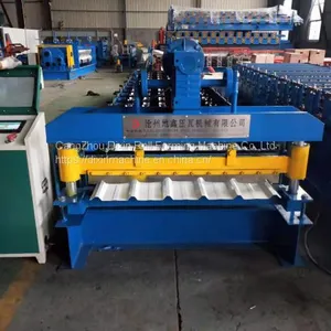 Good Quality Galvanized Trapezoidal Wall Panel Cold Roll Forming Machine thumbnail-2