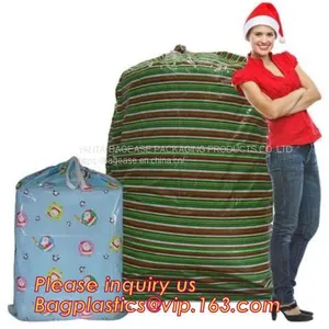 Merry Christmas Santa Claus Pattern Jumbo Bicycle / Bike Sack Gift Bag For Children 60 X 72 Inch,Sacks For Extra Large P thumbnail-1